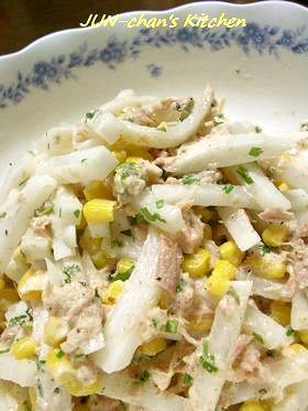 シャキシャキ*大根とツナのゴママヨサラダ