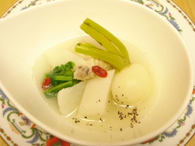 ミネラル長芋のとろーり白湯スープの写真