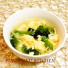 豆腐と卵のふんわりとろみスープ(中華風)