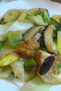 青梗菜と長ネギの簡単！炒め物