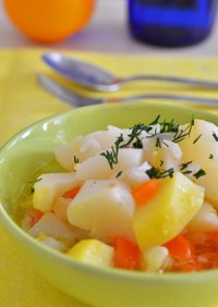 トルコの家庭料理☆菊芋のオレンジ煮