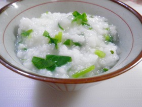 炊飯器で、七草粥✿