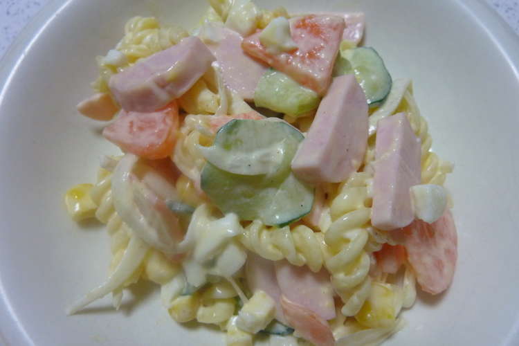 可愛い魚肉ソーセージのマカロニサラダ レシピ 作り方 By みぃな1212 クックパッド 簡単おいしいみんなのレシピが350万品