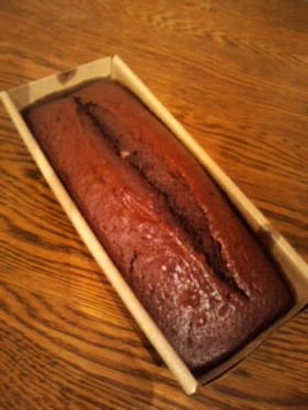 簡単しっとり♪生チョコ風パウンドケーキ