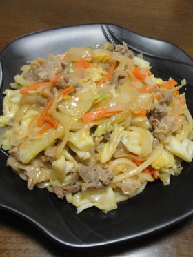 味噌ダレ焼きうどん