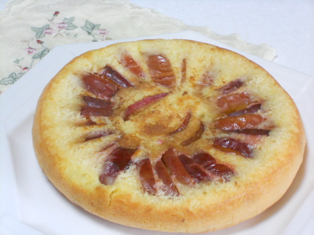 林檎の炊飯器ケーキの画像