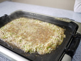 みんなでワイワイ♪もんじゃ焼き