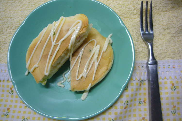 甘くないパンケーキ おさかなのソーセージ レシピ 作り方 By 白いカピバラ クックパッド