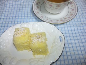 電子レンジで簡単レモンシフォンケーキ