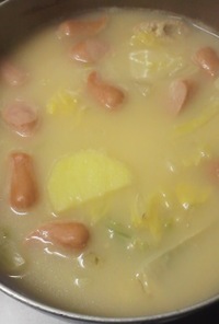 白菜の牛乳スープ