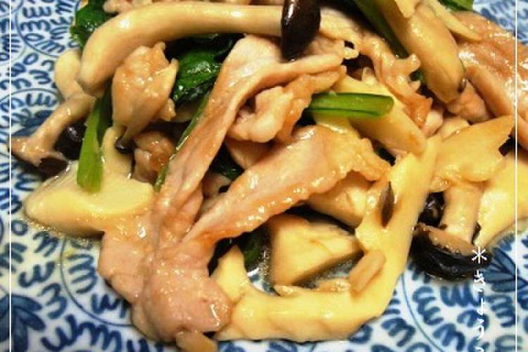 豚肉と筍の炒め物 レシピ 作り方 By だんな様は料理人 クックパッド 簡単おいしいみんなのレシピが356万品