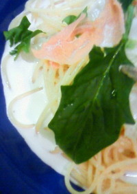 白菜とアンチョビのクリームパスタ