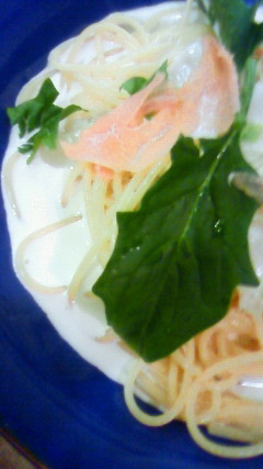 白菜とアンチョビのクリームパスタの画像
