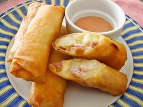 簡単春巻き!大人はビール、子供はおやつに