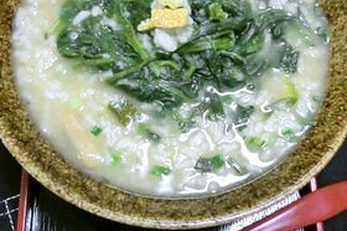 ボリューム満点 ほうれん草ドカ盛り雑炊 レシピ 作り方 By たらじゃがまよ クックパッド 簡単おいしいみんなのレシピが378万品