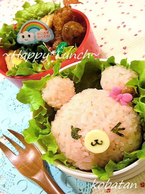 nikonikoクマさんのお弁当♪の画像