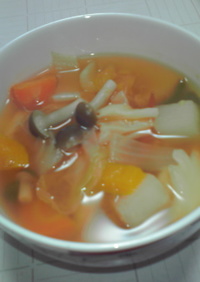 野菜たっぷり生姜スープ
