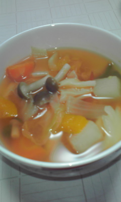 野菜たっぷり生姜スープの画像