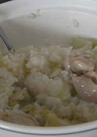 鶏と白菜のお粥