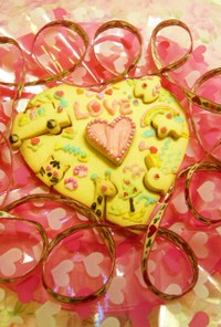 バレンタイン♡ハートのパズルクッキー