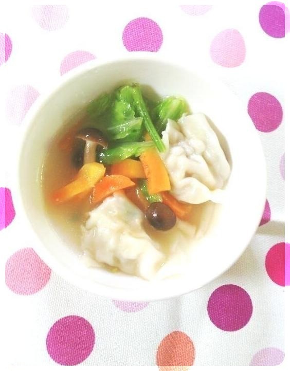 野菜たっぷり✿簡単水餃子スープの画像