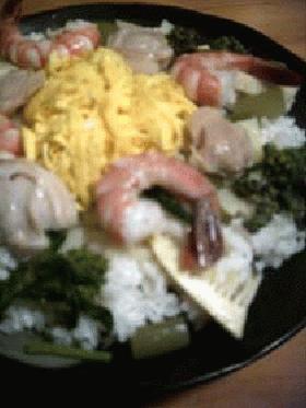 ハマグリ＋山菜のちらし寿司の画像