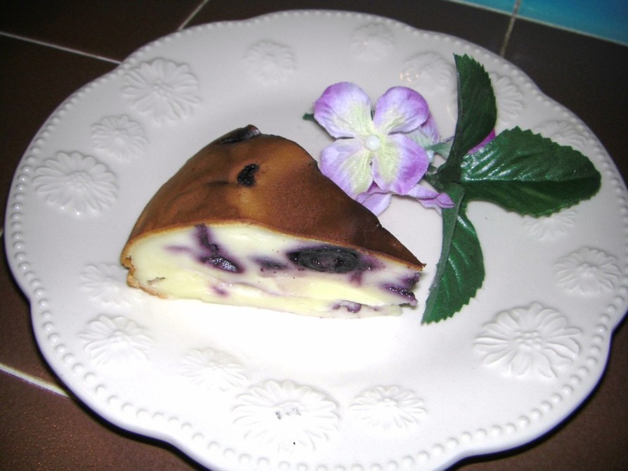 ☆炊飯器でブルーベリーチーズケーキ☆の画像