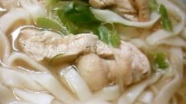 塩しめ鶏のきしめん にんにくを隠し味に レシピ 作り方 By 信子さん クックパッド