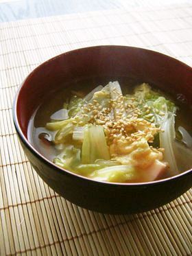 白菜と豆腐の簡単中華スープの画像