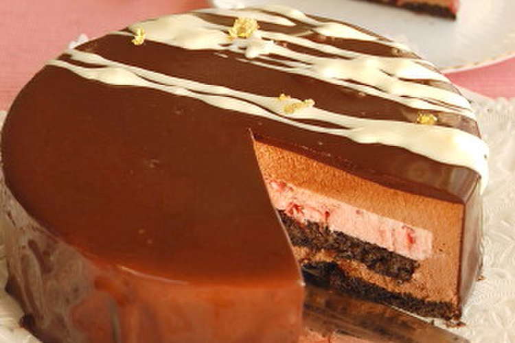 苺 チョコレートのふわふわムースケーキ レシピ 作り方 By Flan クックパッド