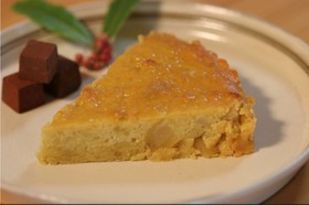 栗の甘露煮とサツマイモのケーキ