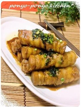 なんちゃってステーキ✾高野豆腐の肉巻き
