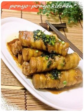 なんちゃってステーキ✾高野豆腐の肉巻きの画像
