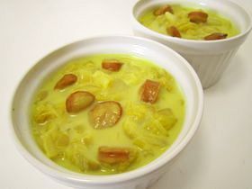 白菜のターメリックミルクスープの画像