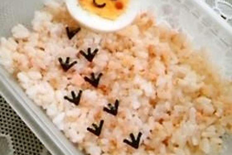キャラ弁 鳥の足跡その先に 卵っち レシピ 作り方 By 姉ぶた クックパッド