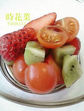 簡単☆バルサミコ酢で作るフルーツサラダ
