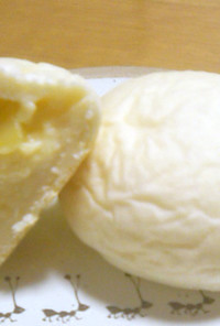 白い♥やわらかクリームパン