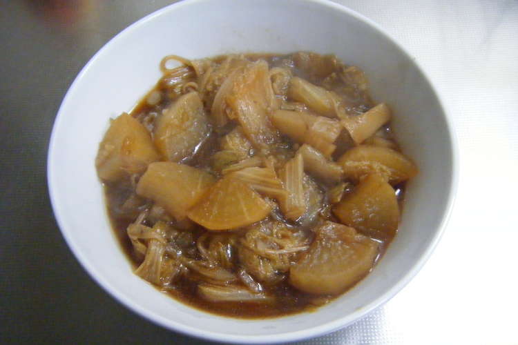 すき焼きの残りで簡単 大根 白菜の煮物 レシピ 作り方 By Nrym クックパッド 簡単おいしいみんなのレシピが355万品