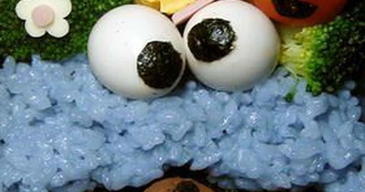 青色ご飯でキャラ弁 クッキーモンスター レシピ 作り方 By Hananohi クックパッド 簡単おいしいみんなのレシピが366万品