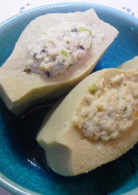 鶏ミンチin高野豆腐