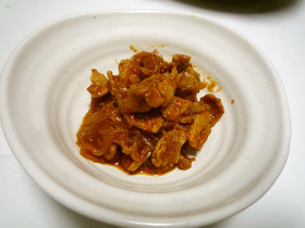 豚薄切り肉のカレー佃煮