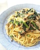 ささみと春菊の*和風ごまパスタ