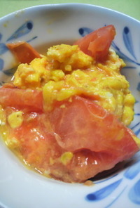 簡単！和食・洋食の副菜☆トマトの卵炒め　