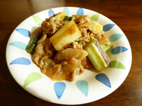 豚肉の梅肉照り焼き