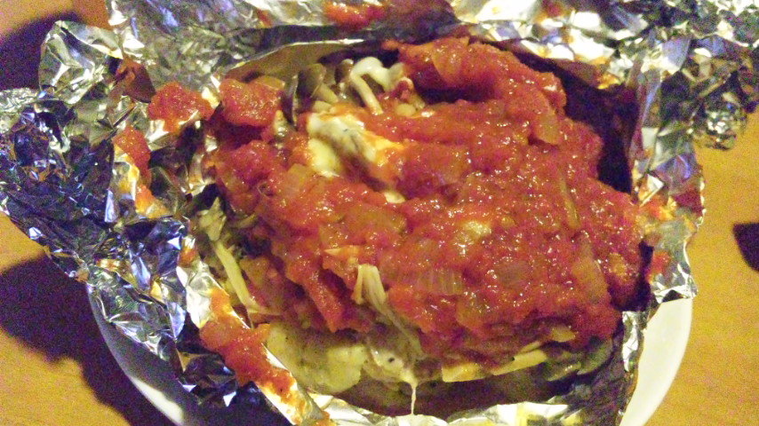 鶏胸肉のトマトホイル焼きの画像