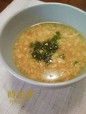節約^^カレー味の卵スープ