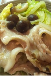 楽ウマ★白菜と豚肉の蒸し鍋