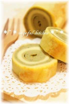 敬老の日に米粉と豆腐の和風バームクーヘン