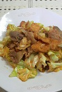 豚肉とキャベツの味噌炒め（中華風）
