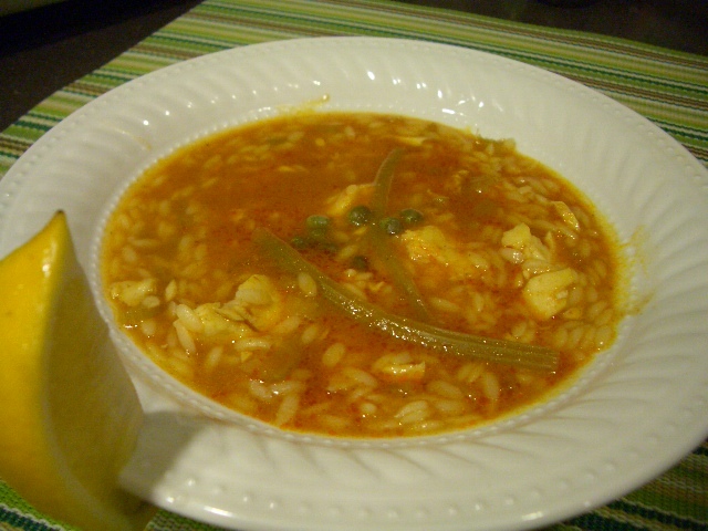 魚のショルバ（スープ）の画像